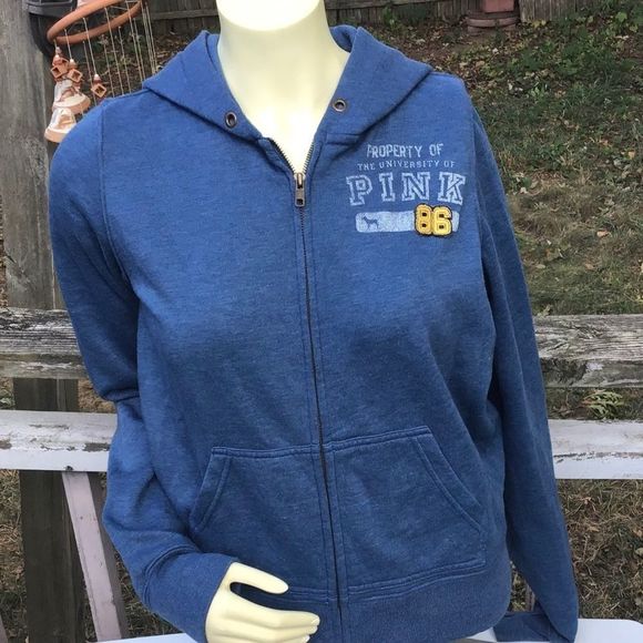 PINK from Victoria Secret Zip Up Hoodie Sweatshirt - Picture 1 of 7